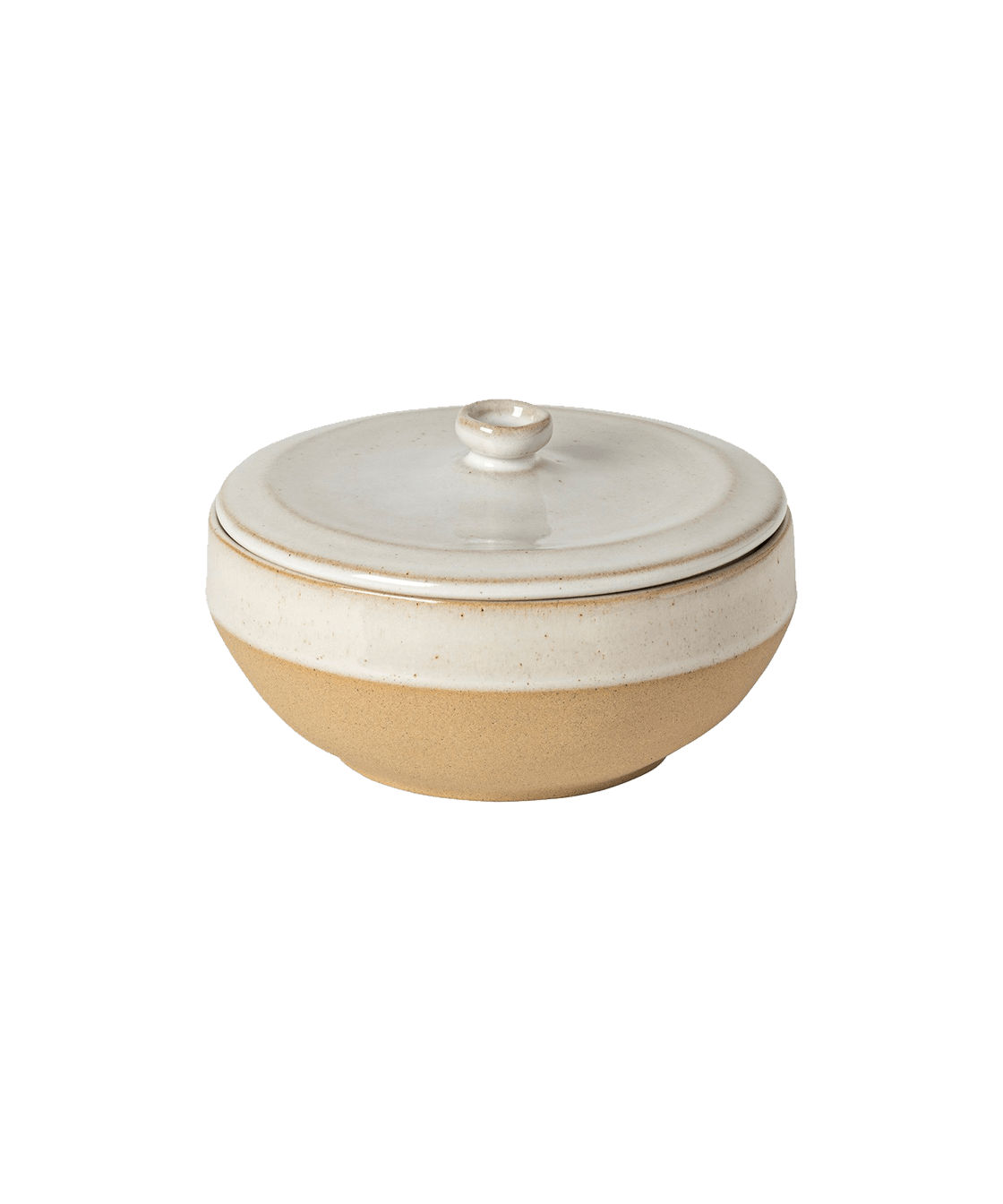 Cream Recycled Clay Coverd Dish - Faire Living