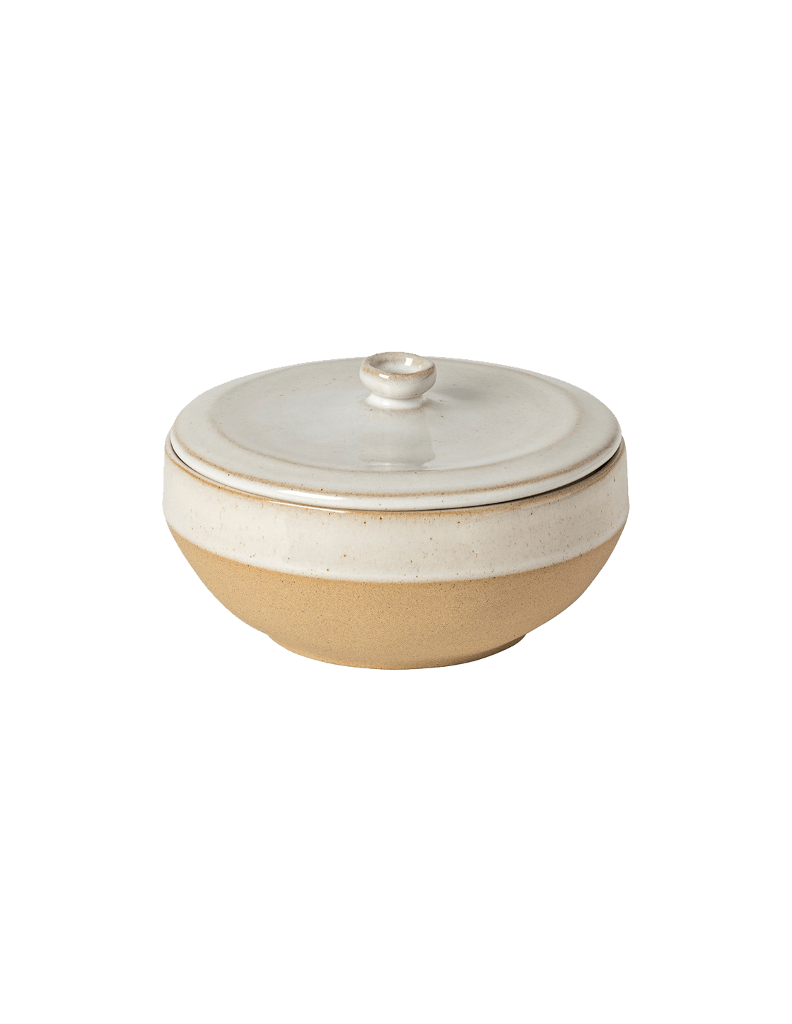 Cream Recycled Clay Coverd Dish - Faire Living