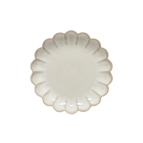 Cream Recycled Clay Scalloped Dessert Plate - Faire Living