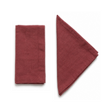 Marsala Linen Napkins Pair