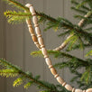 72 inch Meranti wooden beaded garland on jute rope