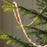 72 inch Meranti wooden beaded garland on jute rope