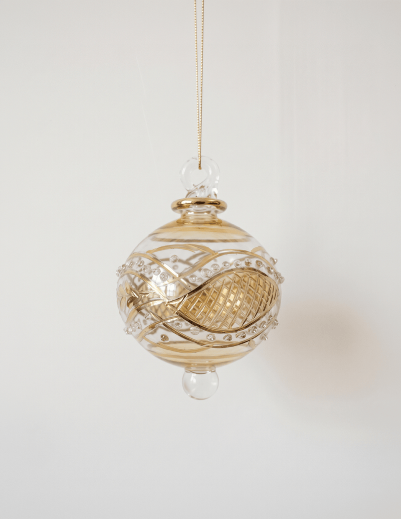 Mini Yellow Garland Egyptian Glass Ornament