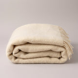 Moorland Cream Pure Scottish Wool Throw