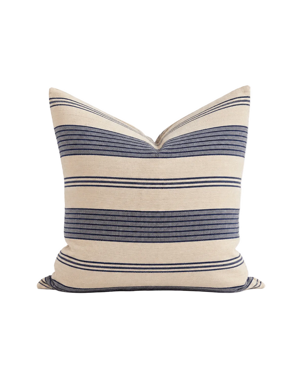 Navy Stripe Handwoven Cotton Cover