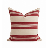 20" Red Stripe Handwoven Cotton Cover