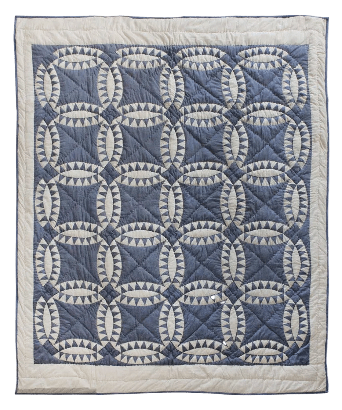 Wedding Ring Patchwork Organic Cotton Quilt - Faire Living