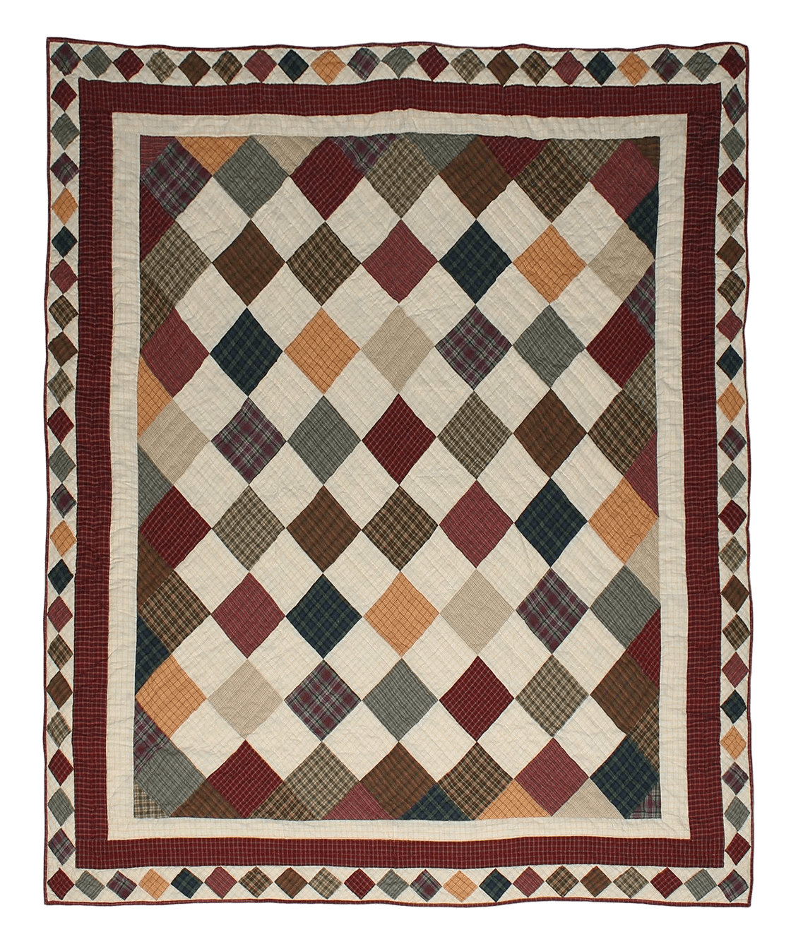 Cabin Patchwork Organic Cotton Quilt - Faire Living