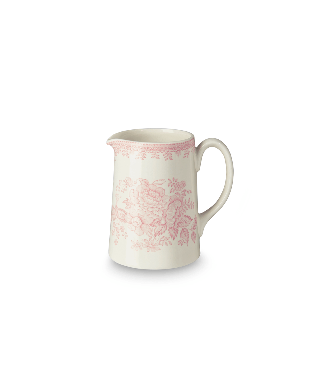 Pink Asiatic Pheasants Small Tankard Jug - Faire Living