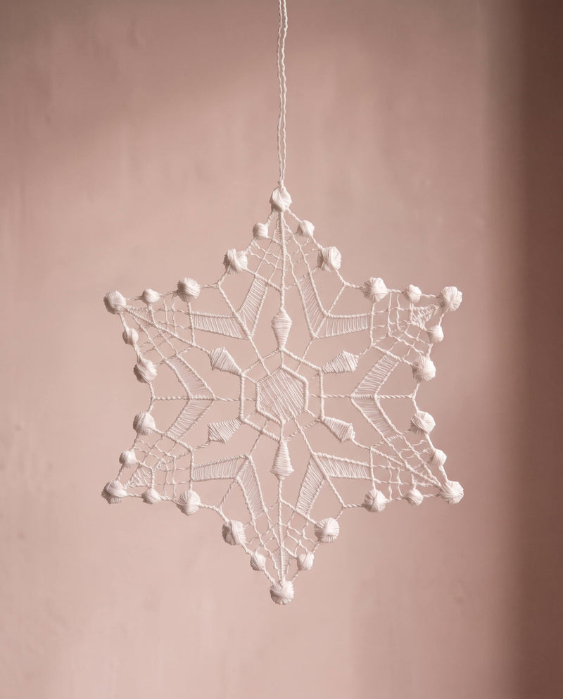 Lace Snowflake Ornament No. II — German Plauen Lace