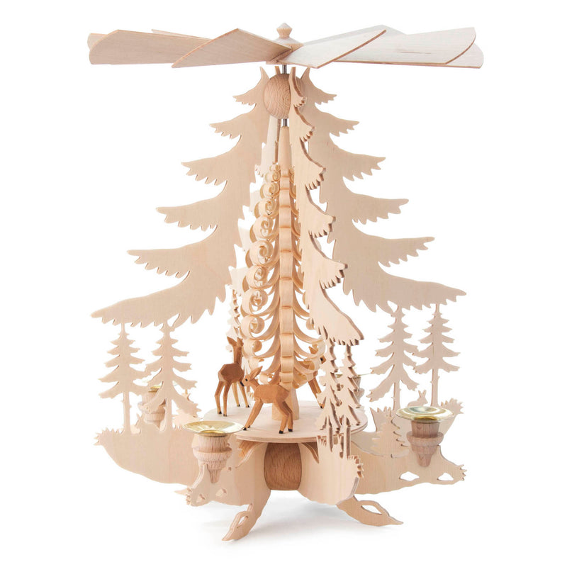 German Winter Forest Candle Pyramid