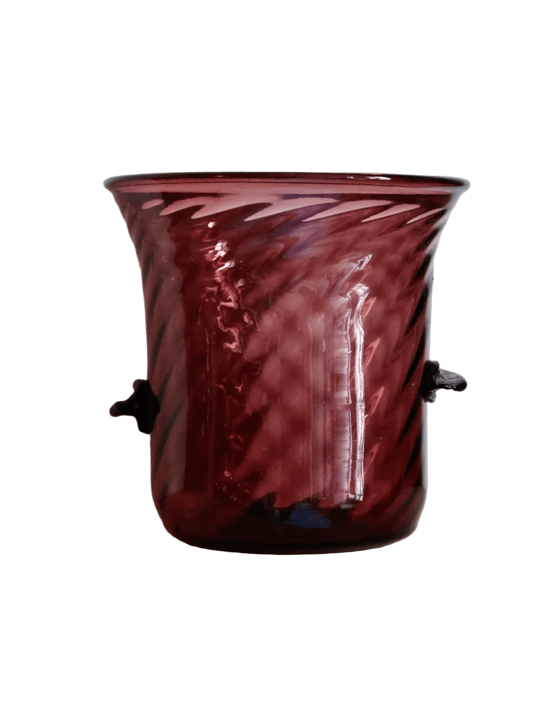 Framboise Mouth Blown Recycled Glass Champagne Bucket - Faire Living