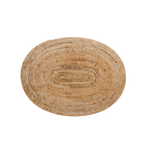 Whitewashed Oval Rattan Placemat - Faire Living