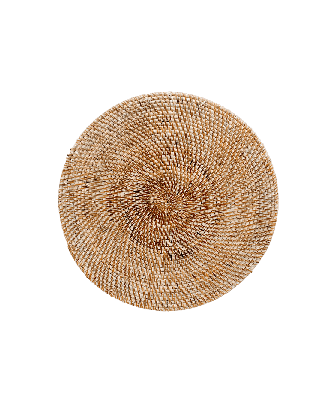 Whitewashed Round Rattan Placemat - Faire Living