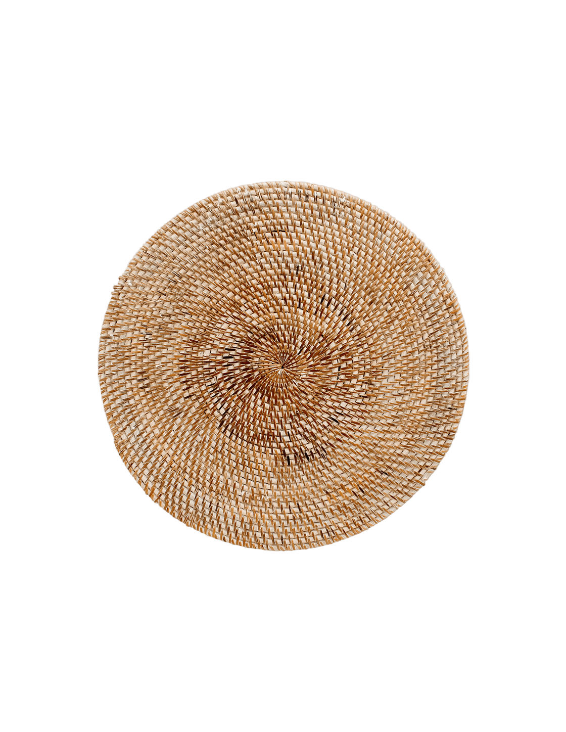 Whitewashed Round Rattan Placemat - Faire Living