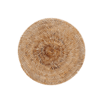 Whitewashed Round Rattan Placemat - Faire Living