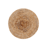 Whitewashed Round Rattan Placemat - Faire Living