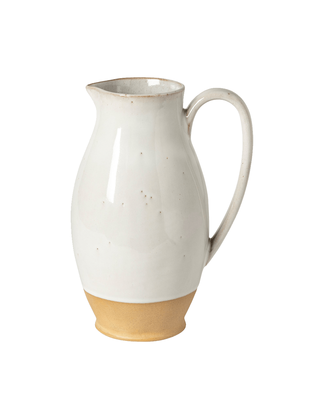 Cream Recycled Clay Pitcher - Faire Living