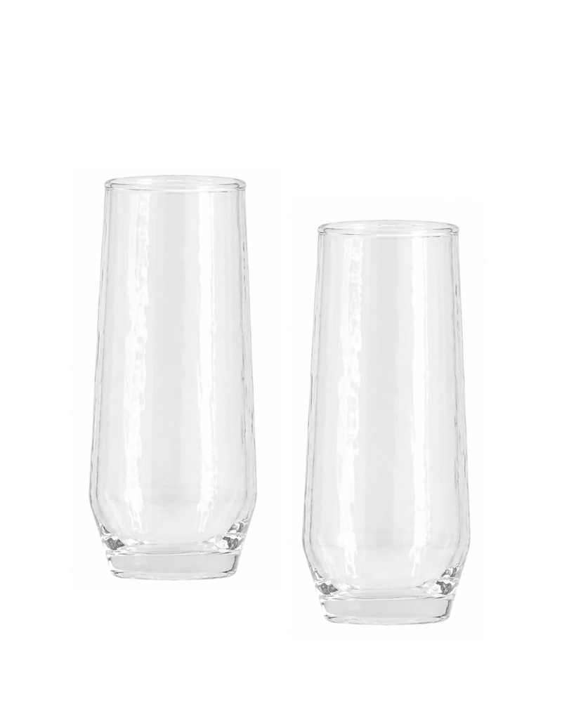 Clear Recycled Handblown Flute Set