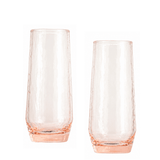 Rose Recycled Handblown Flute Set