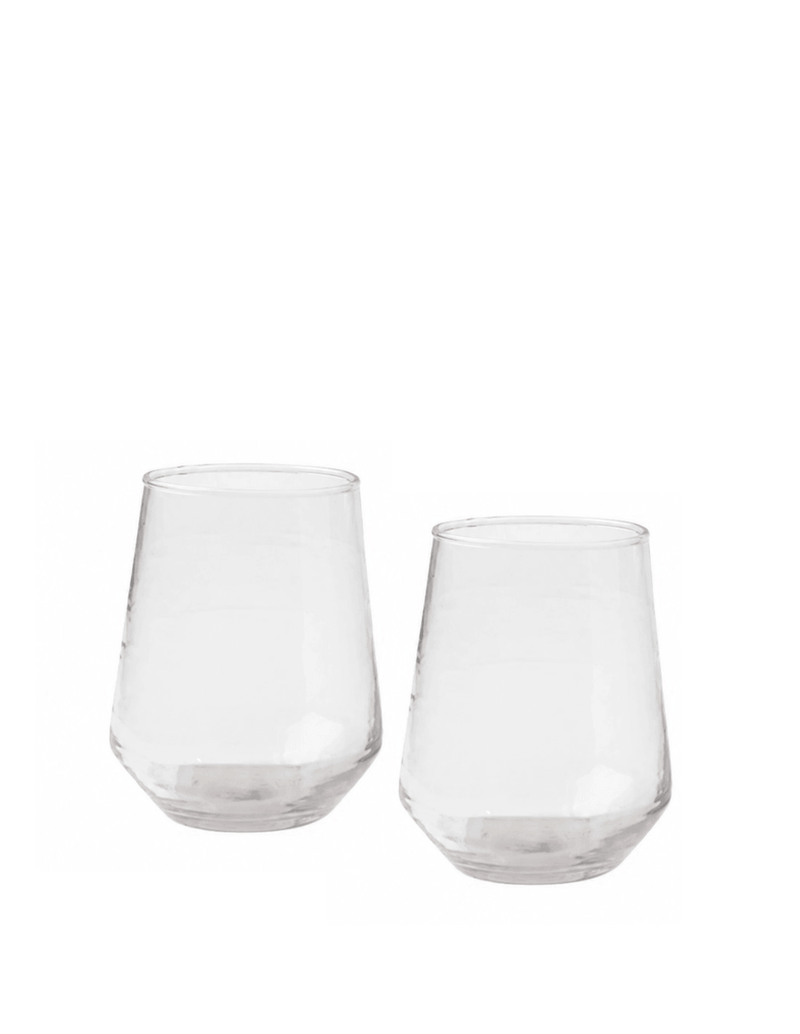 Clear Recycled Glass Tumbler Set