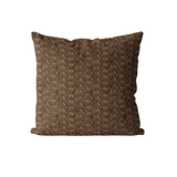 Rust Geometric Cushion Cover | Organic Cotton Linen - Faire Living