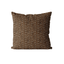 Rust patterned cushion cover in organic cotton linen blend