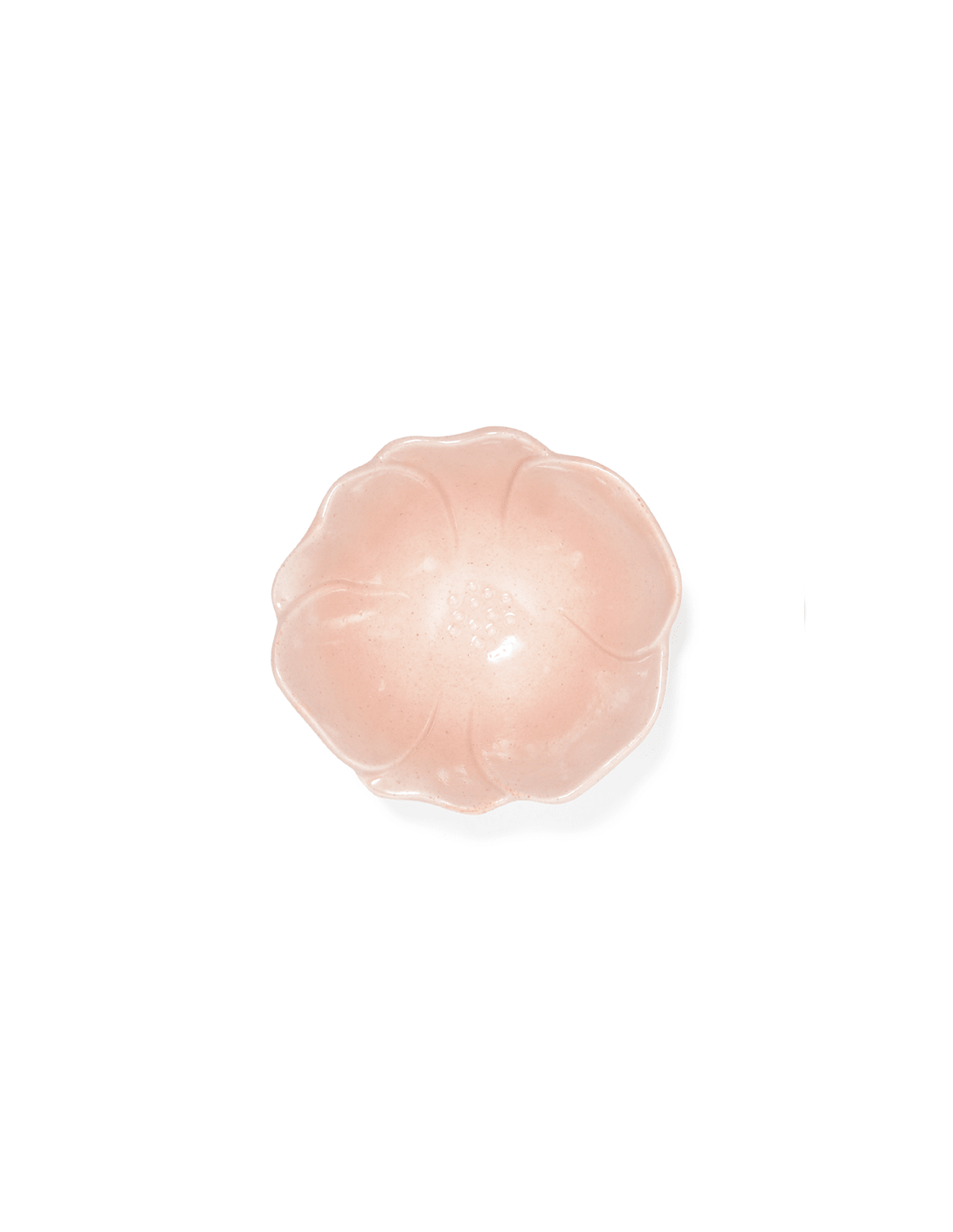 Pink Stoneware Flower Snack Bowls - Faire Living