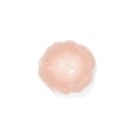 Pink Stoneware Flower Snack Bowls - Faire Living