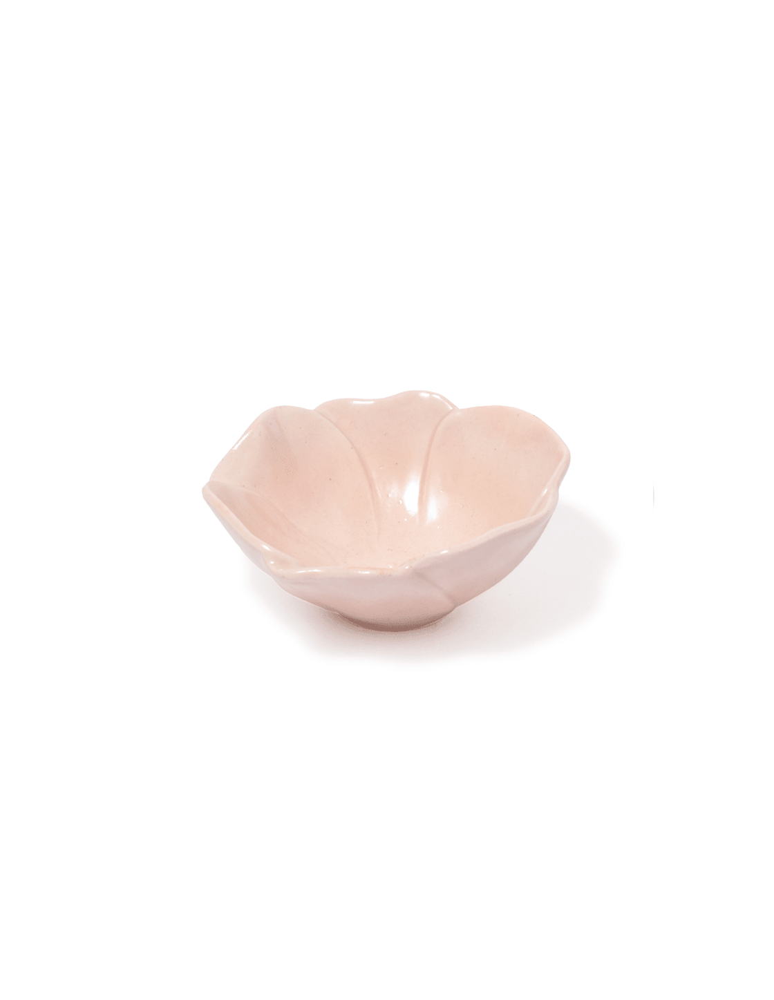 Pink Stoneware Flower Snack Bowls - Faire Living