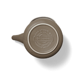 Brown Japanese Porcelain Teapot with Metal Handle and Mesh Strainer - Faire Living