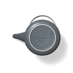 Indigo Japanese Porcelain Teapot with Metal Handle and Mesh Strainer - Faire Living