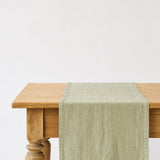 Sage Linen Table Runner