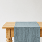 Blue Fog Linen Table Runner