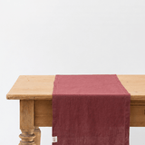 Marsala Linen Table Runner