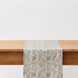 Natural Botany Linen Table Runner