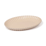Scalloped Japanese Pottery Oval Serving Platter - Faire Living