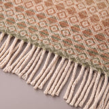 British Wool Green Ombre Throw