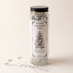 Silver Victorian-style Christmas tree tinsel in twisted tin-plated steel, made in Lancaster, Ontario