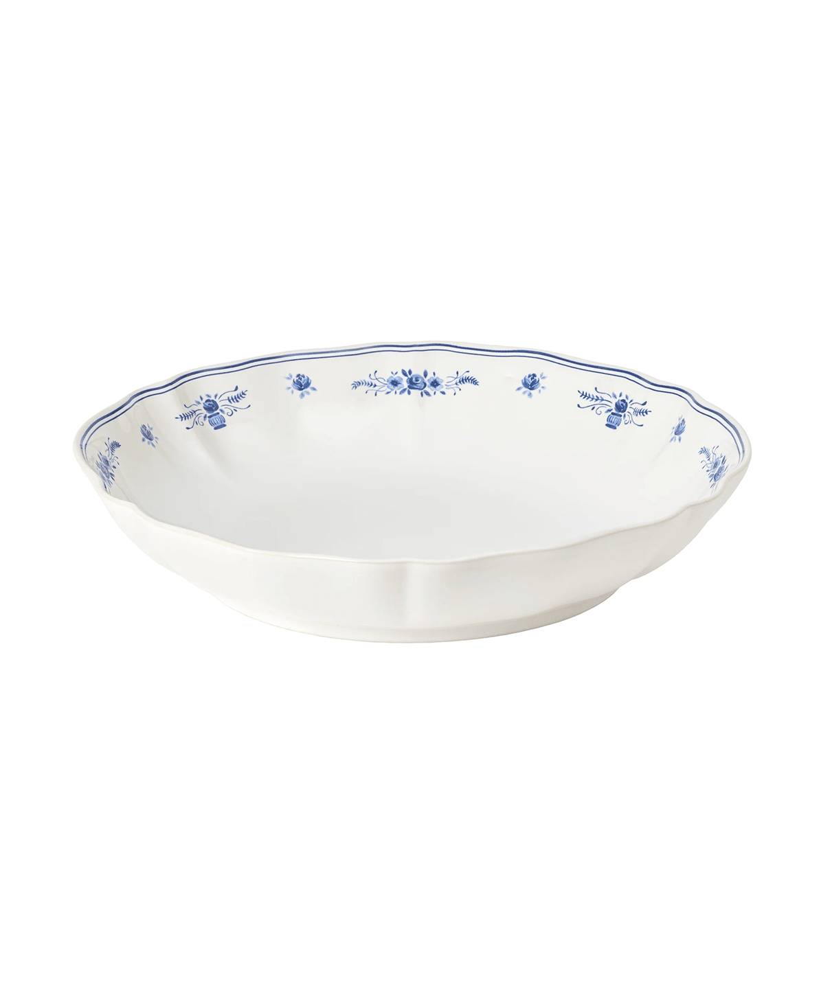 Filet Blue Floral Serving Bowl - Faire Living