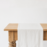 White Linen Table Runner