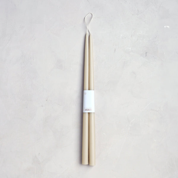 Hand Dipped Taper Candles in Parchment