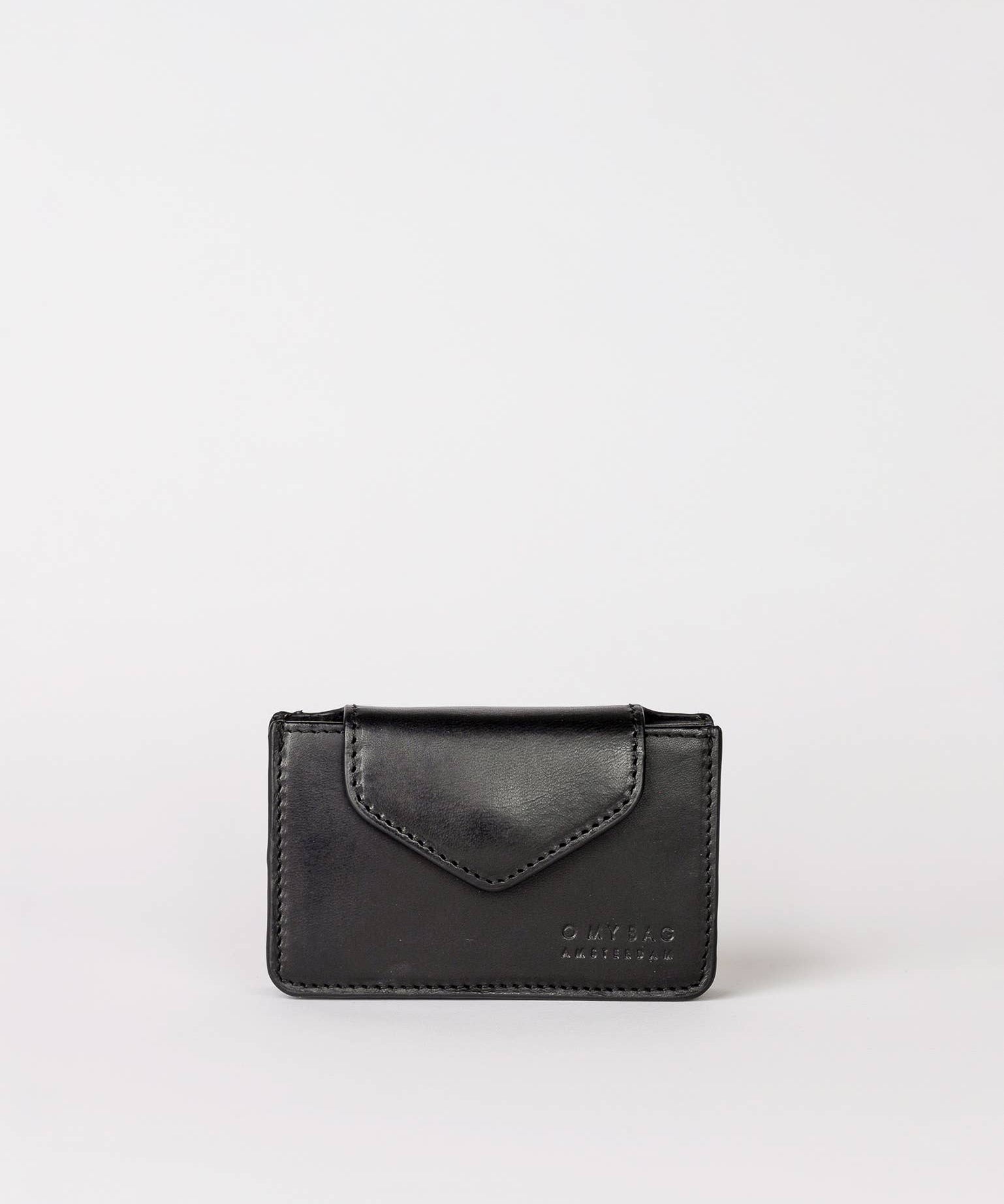 Harmonica Leather Wallet in Black - Faire Living