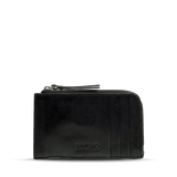 Lola Leather Coin Purse in Black - Faire Living