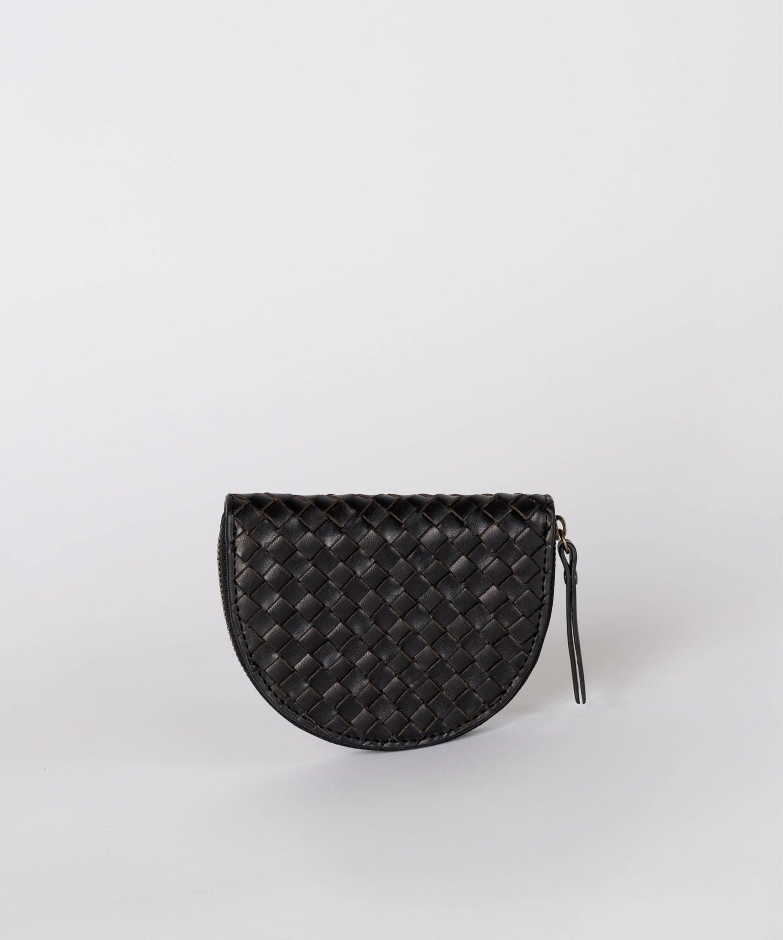 Laura Leather Coin Purse in Black - Faire Living