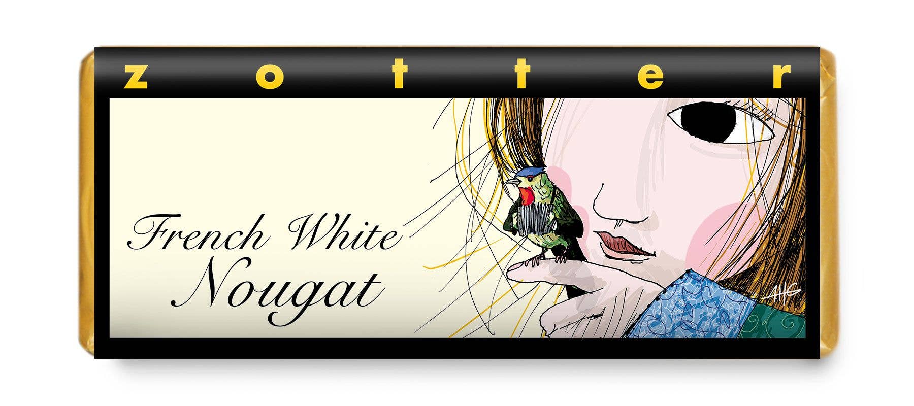 French White Nougat by Zotter Chocolate - Faire Living