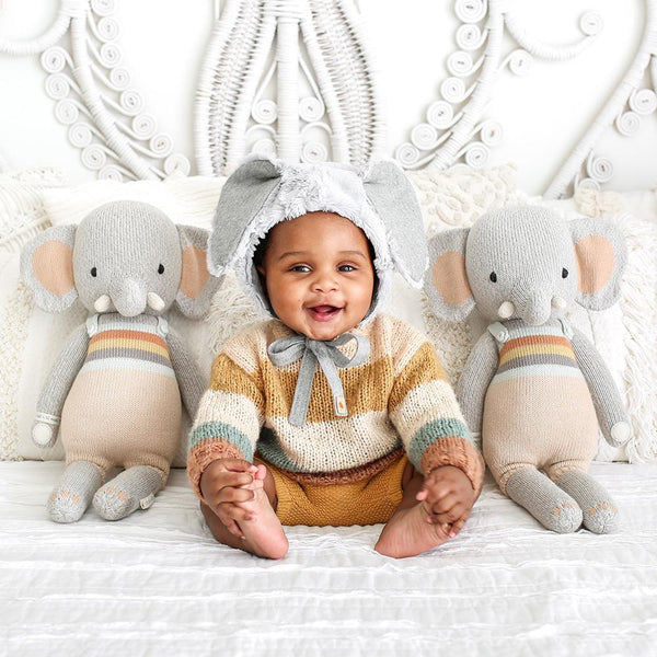 Evan the Elephant by Cuddle & Kind