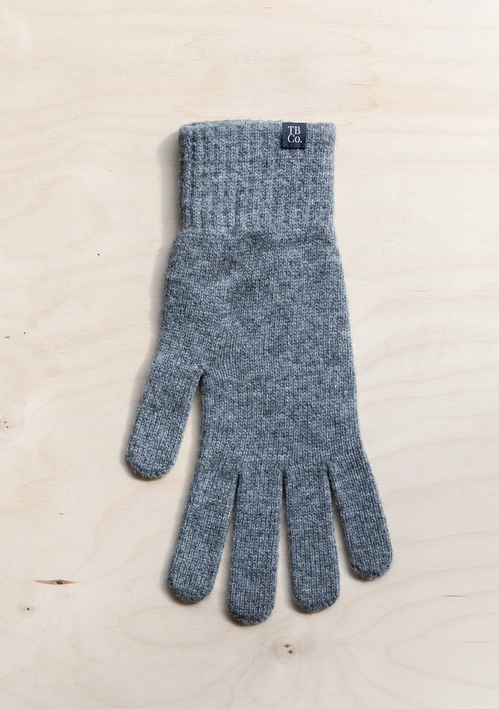Charcoal Melange Cashmere & Merino Gloves