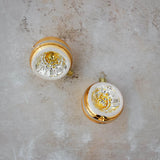 Inge-Glas Gold Reflector Ornaments