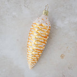 Inge-Glas Gold Pinecone Ornament 5.4"